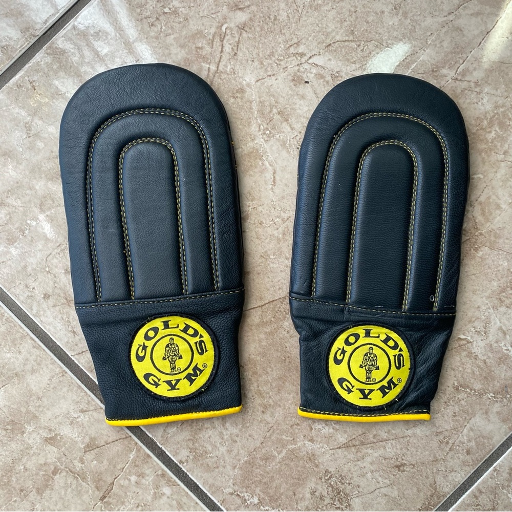 Black and Yellow Boxing Mitts